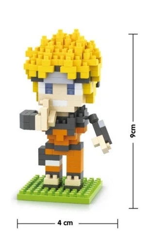 DIY строительные блоки милые аниме uzumaki Naruto модель Игрушечные лошадки