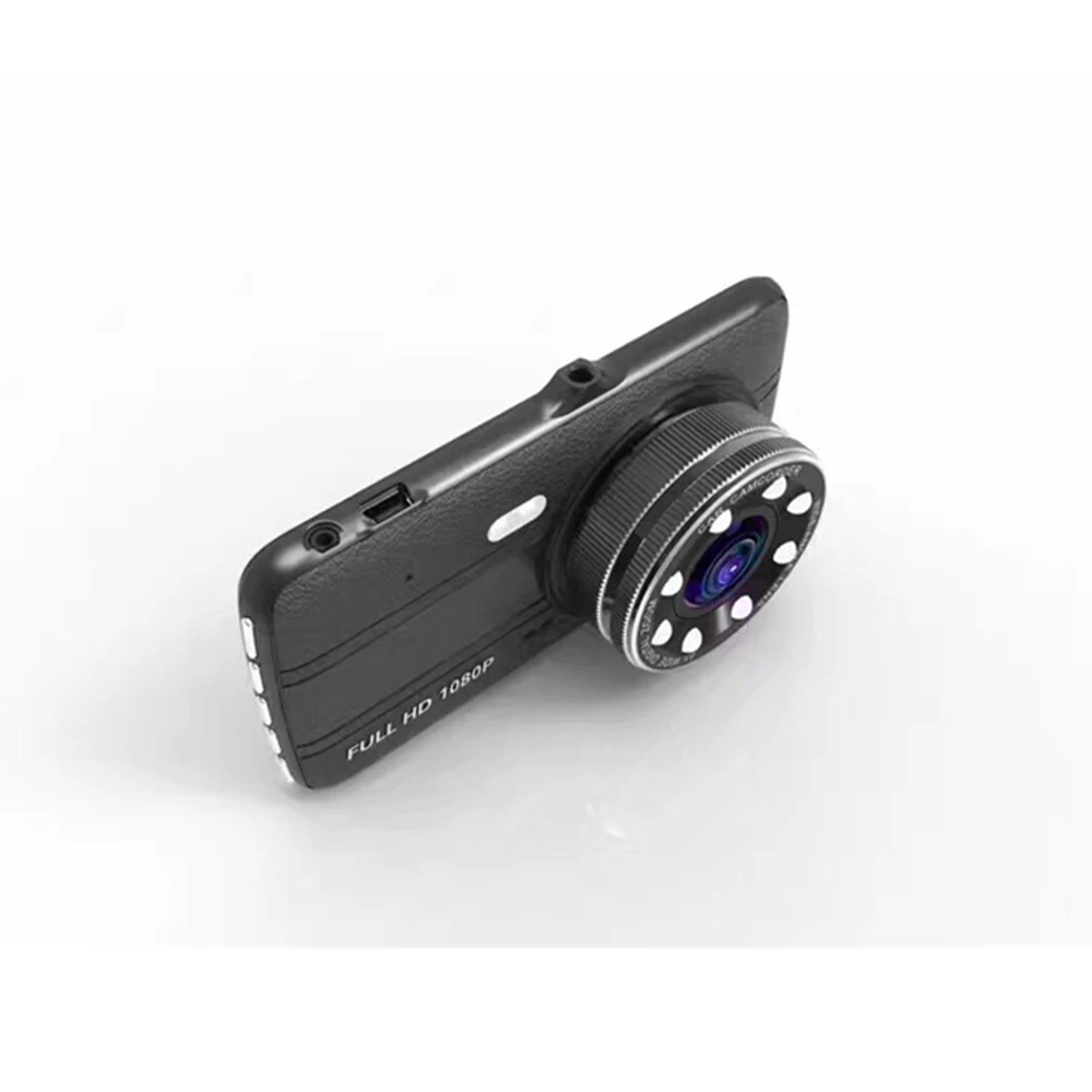 Автомобильный видеорегистратор 4 дюйма Автомобильная камера с двойным