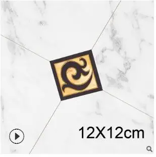 12X12CM 10 шт./лот ПВХ водостойкая плитка диагональная наклейка 12X12 см самоклеющаяся настенная плитка наклейка мебель ванная комната 3D пол Декор Наклейка - Цвет: 12X12CM