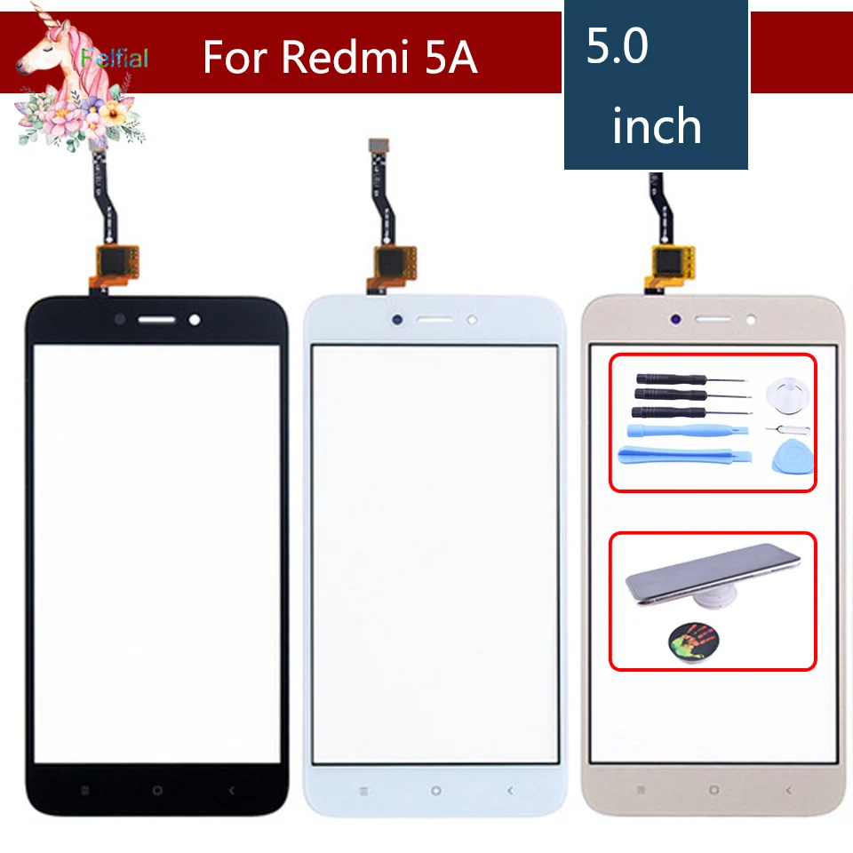 

Original TouchScreen For Xiaomi Redmi 5A Redmi5A Touch Screen Digitizer Touch Panel Sensor Front Glass Replacement