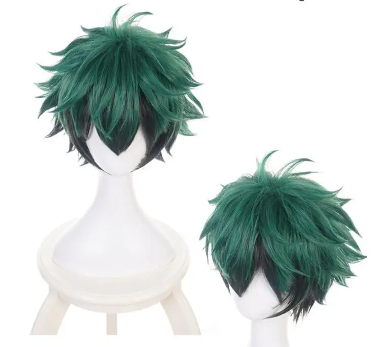 Лучшая цена мой Boku no Hero academic Izuku Midoriya короткий зеленый черный термостойкий