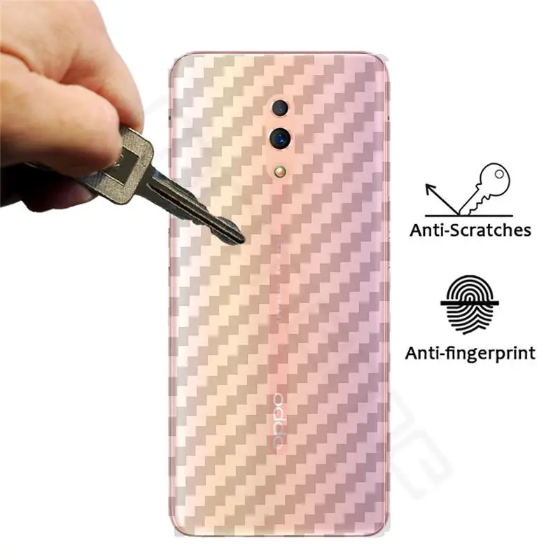3D Защитная пленка для задней панели из углеродного волокна OPPO Reno экрана наклейка