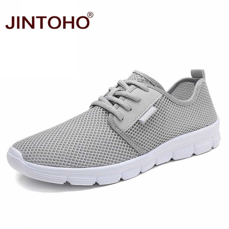 Лето jintoho/кроссовки унисекс; модная повседневная обувь для мужчин; дышащая сетчатая обувь; летняя удобная мужская обувь для взрослых; Zapatillas