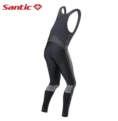 Мужские длинные штаны Santic для езды на велосипеде подбитые дорожный MTB 4 5 часов