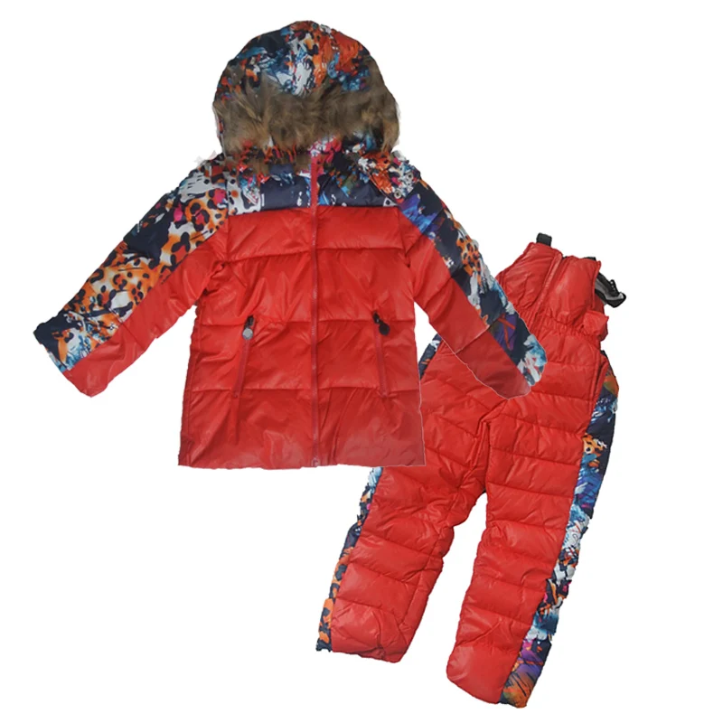 Новый брендовый комплект детской зимней одежды для мальчиков и девочек детский