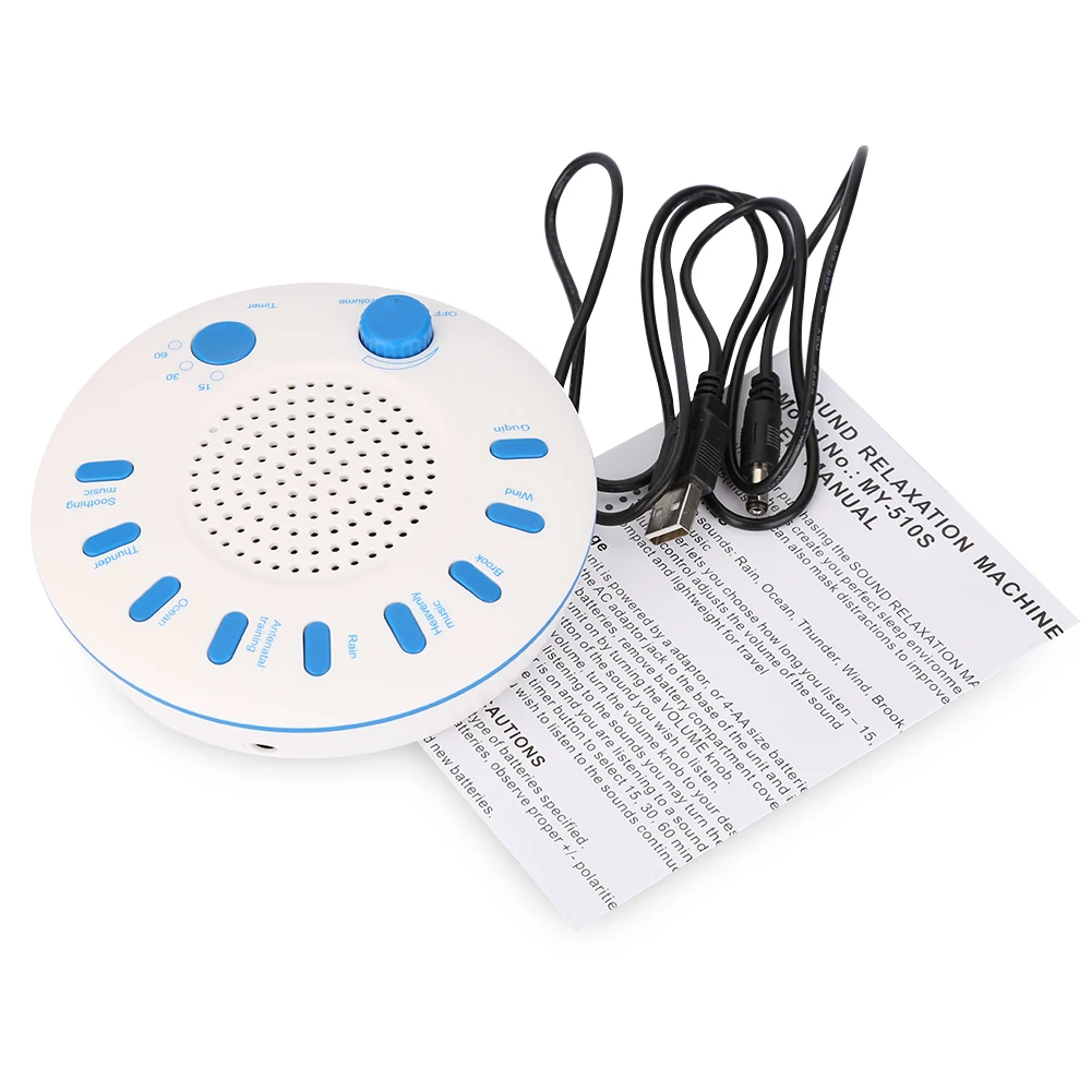 Sound Relaxation Machine Household Sleep Helper with 9 Nature Music Health Care Stop Snoring Helping Device | Красота и здоровье