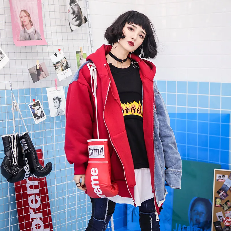 Тренд-сеттер 2018 Сезон весна-осень В стиле Харадзюку соединенный внакрой деним