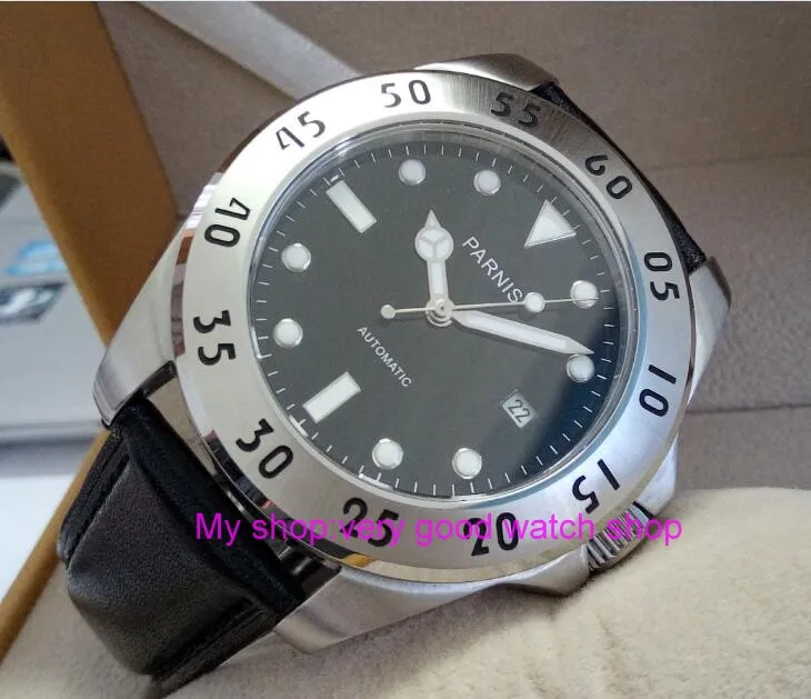 Мужские наручные часы с сапфирами автоматические механические японскими