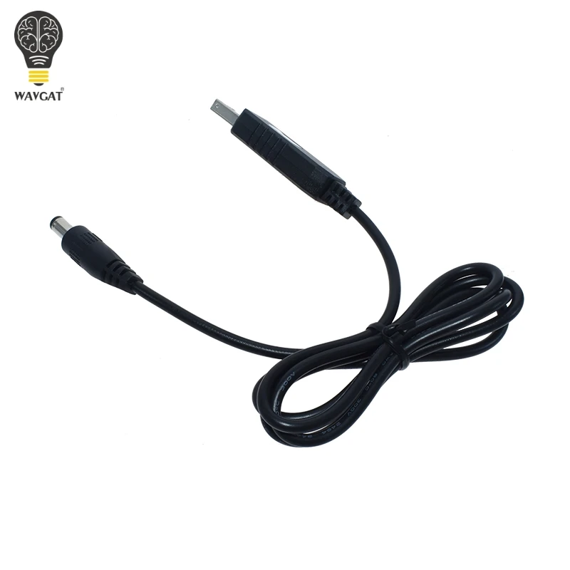 USB повышающий мощность линии DC 5 В к DC 5 в 9 в 12 В Повышающий Модуль USB конвертер Кабель-адаптер 2,1x5,5 мм Штекерный соединитель конвертер