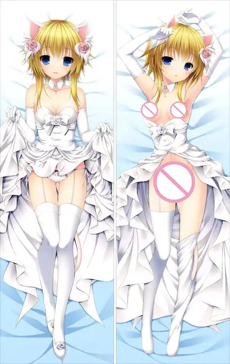 

almism suterii Original anime characters sexy animal ears girl throw pillow cover body Pillowcase