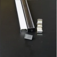 5 30setlot 1m 40inch anodized black led aluminium profile for 1224v strip flat slim aluminum channel 90180 degree connector