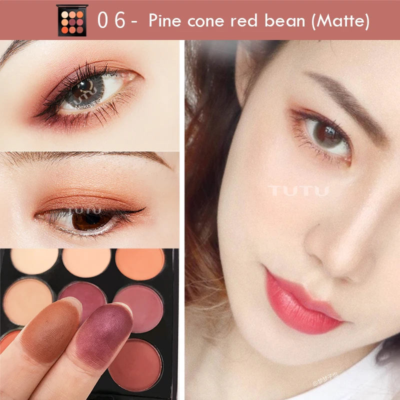 Новая пачка 9 цветов металлические тени для век палитра магнитный дизайн