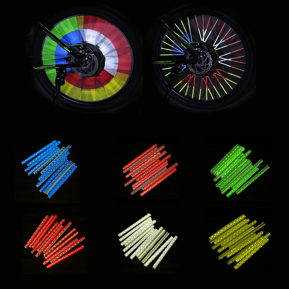 12 шт. светоотражающие трубки для велосипедных спиц|bicycle reflective|reflective wheelreflective cycling |