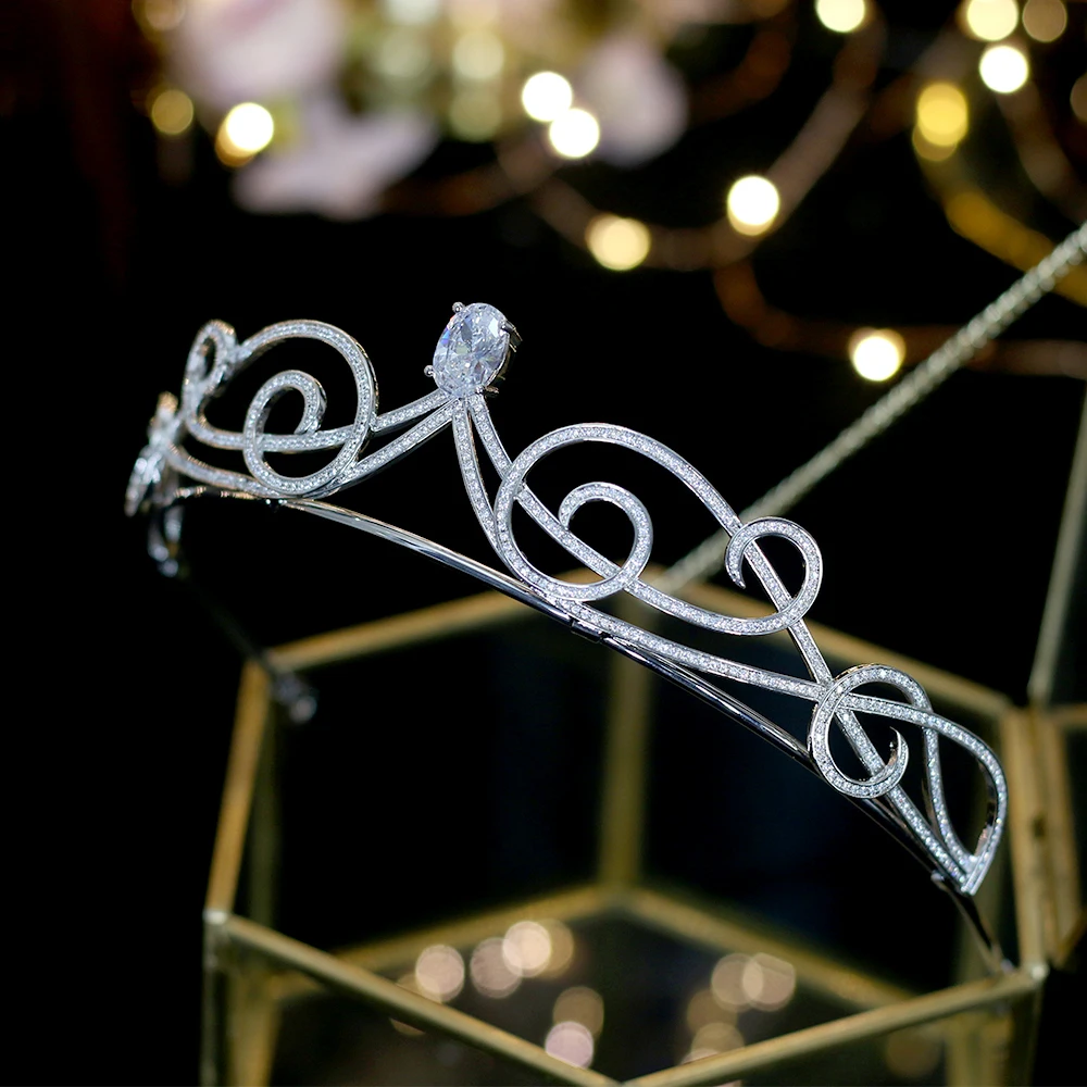 

High quality women's bride / bridesmaid crown tiara hair band wedding accessories