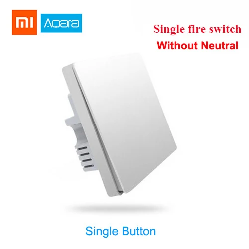 wall Switch 1 key Xiaomi Aqara, дверной концентратор, датчик движения, Aqara шлюз, настенный беспроводной переключатель, датчик температуры и влажности, домашний комплект - Цвет: wall Switch 1 key