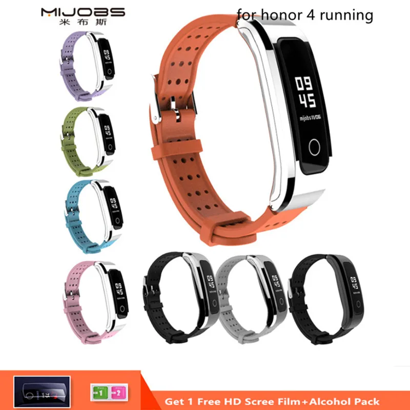 Mijobs Молодежный браслет для Huawei Honor Band 4 Runnning версия умный Браслет спортивный Band4