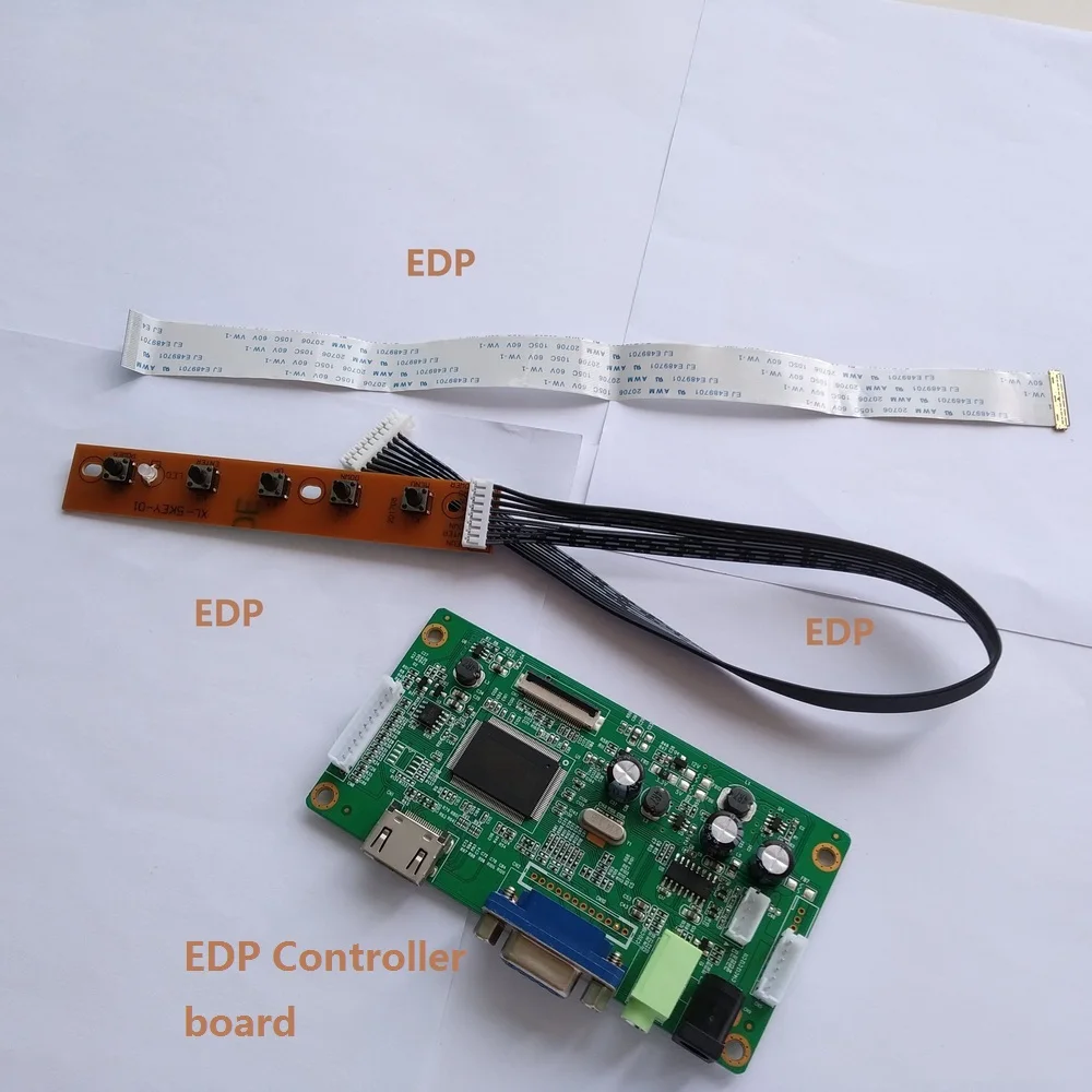 Для N156BGE-E41 1366X768 LCD EDP 30Pin комплект VGA экран дисплей драйвер платы контроллера DIY монитор 15,6"