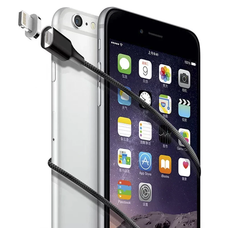 Светодиодный магнитный usb-кабель/mi cro USB/type-C для IPhone X Xs Max магнитное зарядное устройство для samsung для Xiaomi mi 9 USB C зарядный разъем