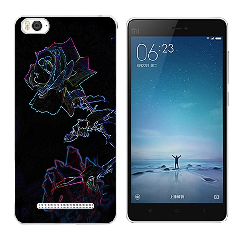 Мягкий чехол из ТПУ Для Xiaomi Mi4c Mi 4c мягкие силиконовые чехлы для телефона с принтом