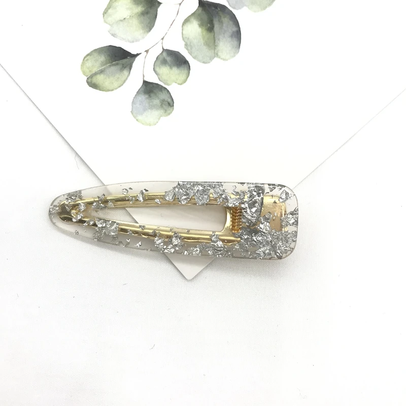 Модные женские Винтажные заколки для волос Леопардовый зажим геометрическая