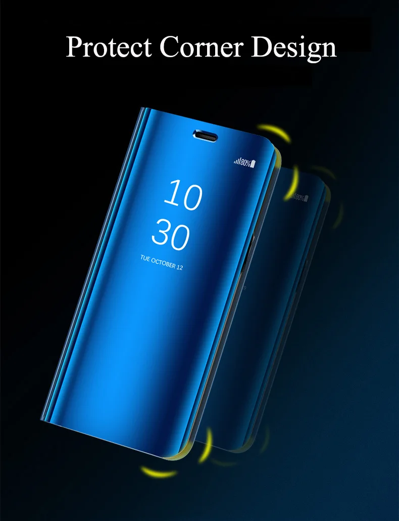 Для huawei P30 Pro, флип-чехол, покрытие, прозрачное зеркало, окно, кожаный флип-чехол, чехол для huawei mate 20 Pro mate 20 X, чехол для телефона