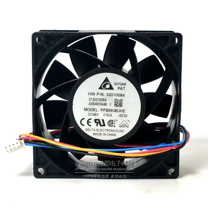DELTA PFB0948UHE 9238 0.8A 90*90*38 мм DC 48V 4 провод PWM Контроль температуры Скорость регулирующий