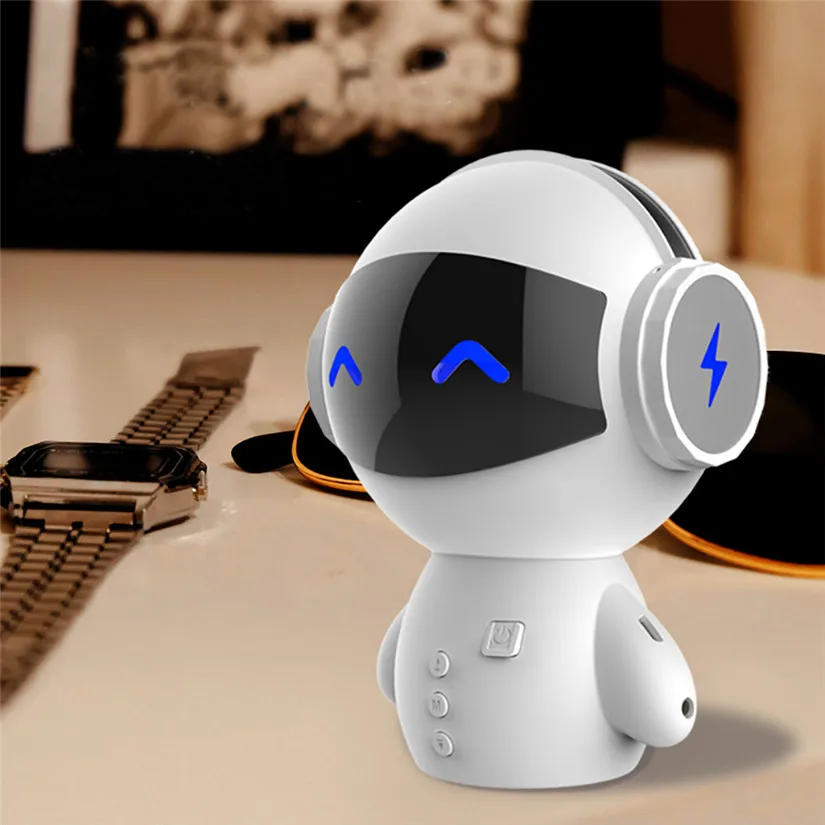 HIPERDEAL портативный милый робот Смарт Колонка Bluetooth динамик с музыкой звонки TF MP3 AUX