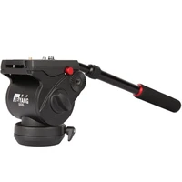 jieyang jy 0606h hydraulic ptz tripod head 38 rail flat head suitable for manfrotto 701 500 501 502 quick release