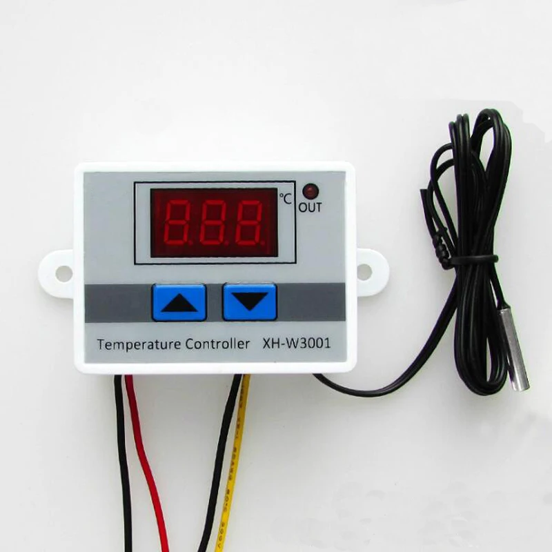 Цифровой термостат Температура Регулятор 12 V 24 V 110 V 220 V терморегулятор, термостат инкубатор Termometro XH-W3001