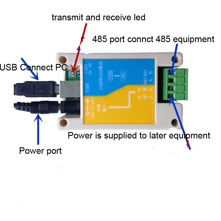 Бесплатная доставка 1 шт. промышленный USB для RS485 модуль lightning защита протокол