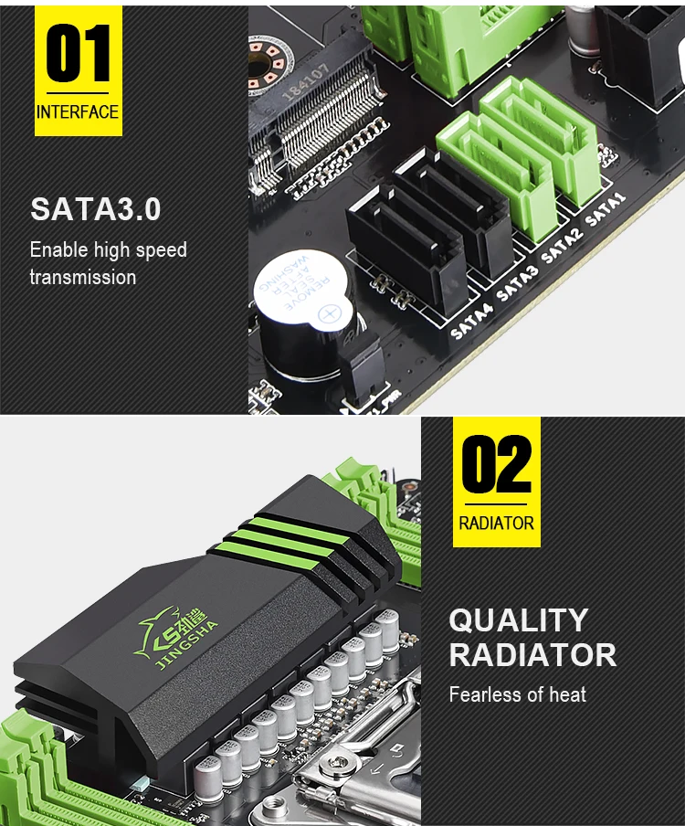 Jingsha x79 Combo ATX lga 2011 материнская плата+ E5-2660+ 16 Гб(4*4 Гб) DDR3 ECC REG ram