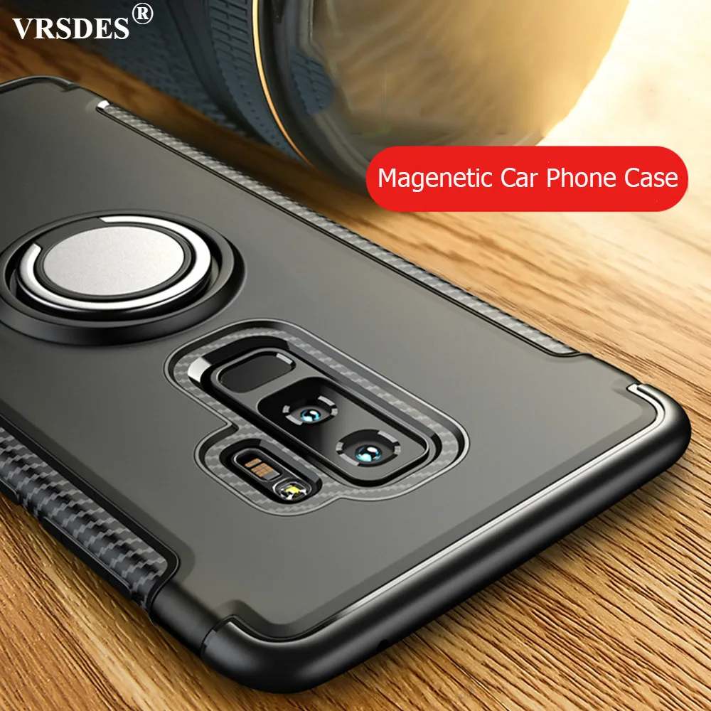 

Luxury Armor Case For Samsung S10e S9 S8 Plus S7 Edge Note 9 8 For J2 J3 J5 A6 J8 Pro 2017 2018 j7 Prime Finger Ring Case Funda