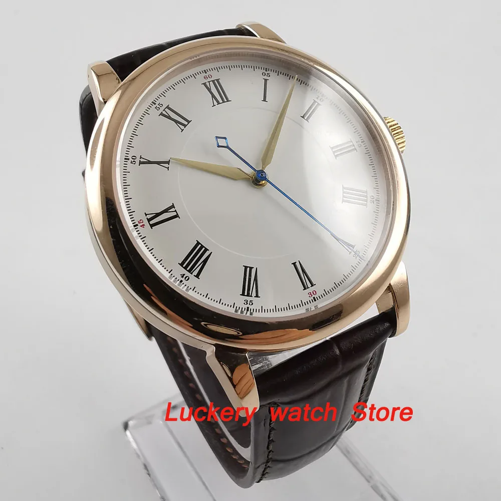 40 мм стерильный циферблат белый розовое золото автоматический мужской Watch