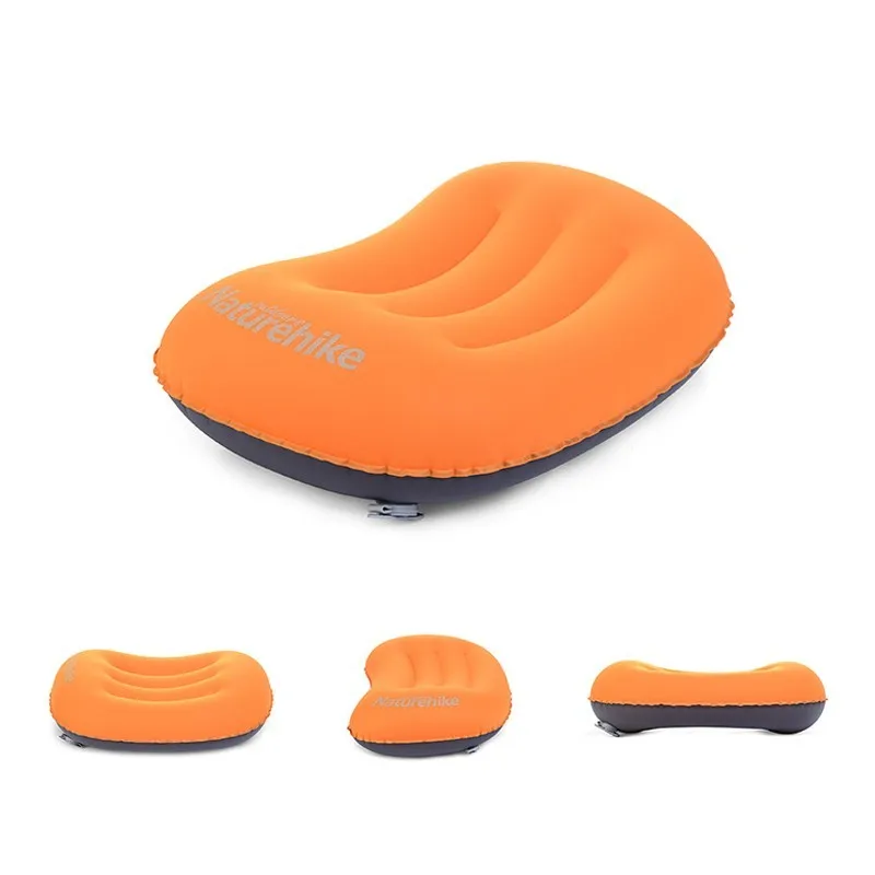 Orange Naturehike Открытый Кемпинг спальный надувной подушки Портативный U Форма шеи защитная подушка для путешествий самолет аэробос подушка - Цвет: Orange