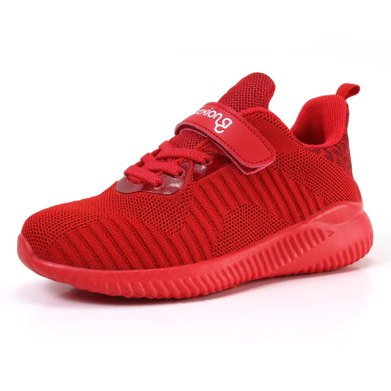 Children Student School Shoes Kids Sneakers Boys and Girls Casual Breathable Hook Loop Sports Running anti slippery | Детская одежда и