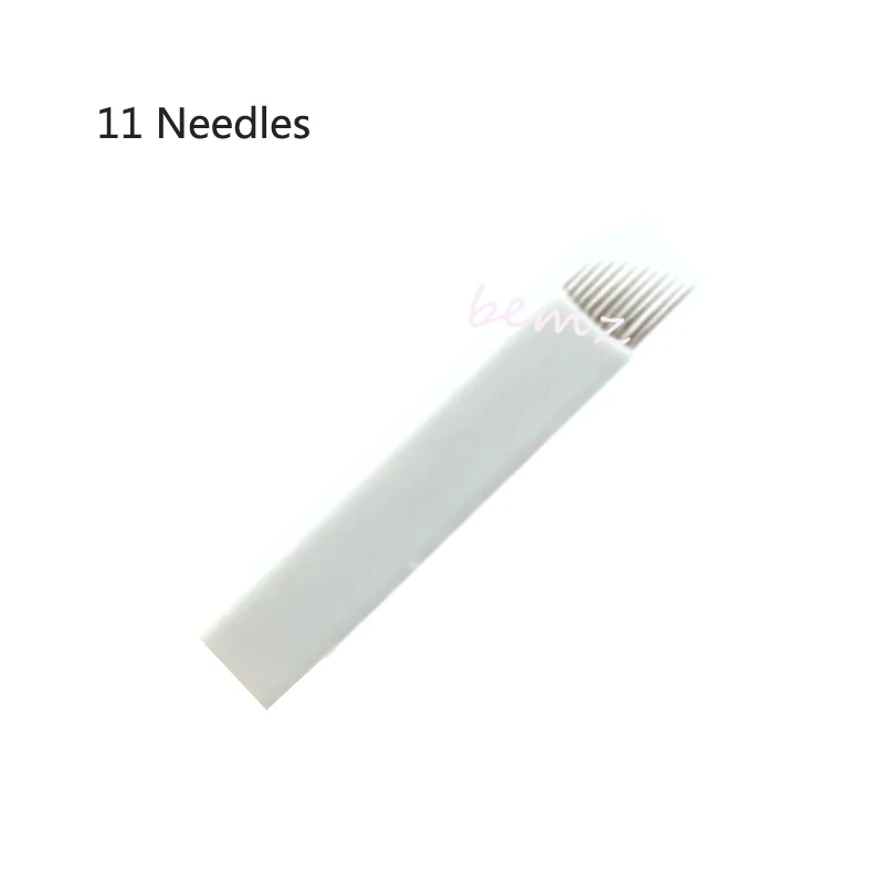 20 шт. 11Pin иглы для перманентного макияжа бровей|needle blade|blades for microbladingpermanent makeup blade |
