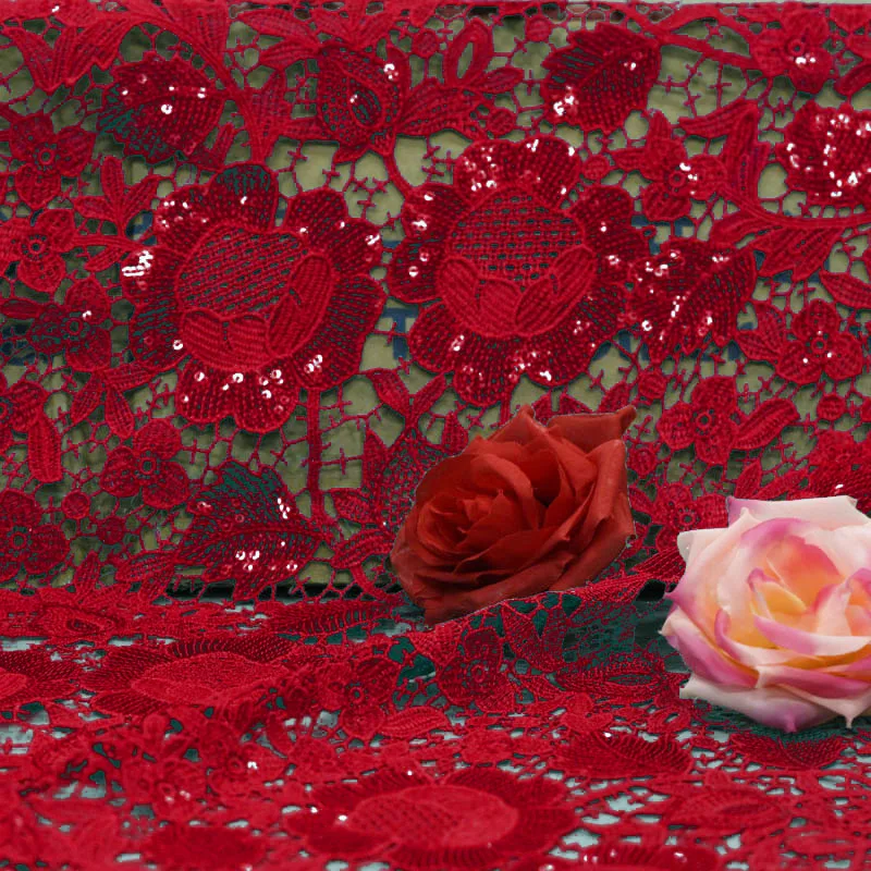 бахрома тесьма для рукоделия Красный Embroid фрукты африканских швейцарский полые