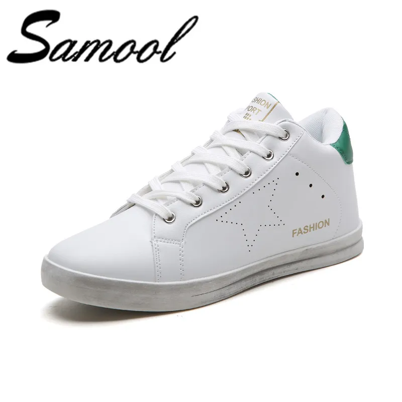High Top Shoes Men Genuine Leather Winter Non-slip 2018 New Arrivals Zapatos De Hombre Lace-up Casual Flat Wx5 | Обувь