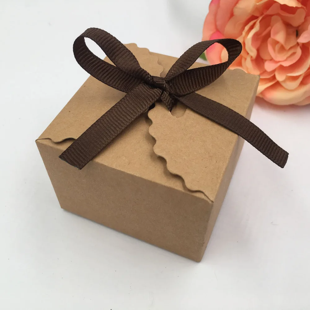 12 шт./лот мини-коробка из крафт-бумаги в стиле ретро коробки для подарков на