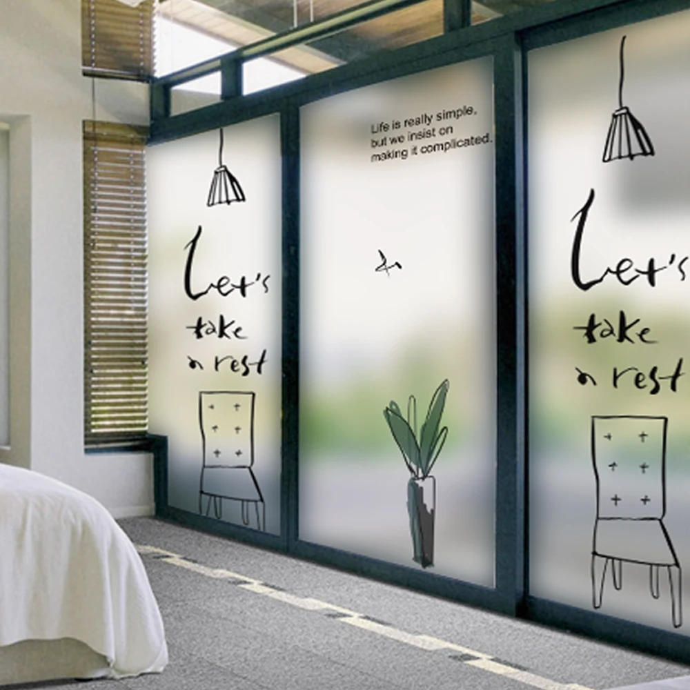 Стеклянная пленка 2018 матовая непрозрачная конфиденциальная стеклянная наклейка