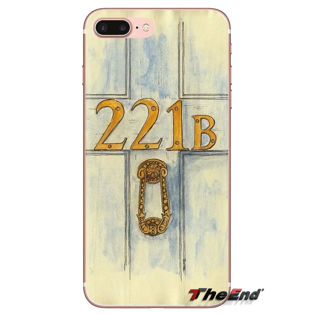For Sony Xperia Z Z1 Z2 Z3 Z5 compact M2 M4 M5 C4 E3 T3 XA Huawei Mate 7 8 Y3II Sherlock Holmes 221B Doctor Who Soft Case Covers |