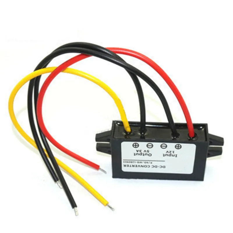 DC-DC 12V to 5V Step-down power supply Power module converter USB with Ear protection cap Stable voltage Waterproof | Электроника