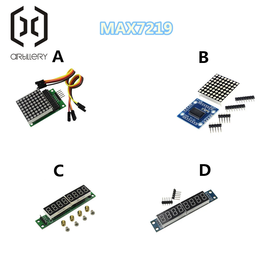MAX7219 Dot модуль светодиодной матрицы MCU светодиодный дисплей модуль управления Комплект для arduino DIY Kit
