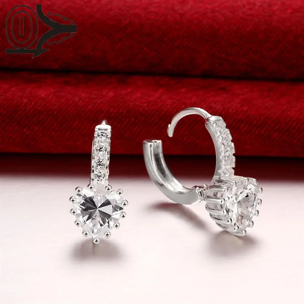 Бесплатная Доставка! Оптовая Посеребренные Серьги Свадебные Украшения