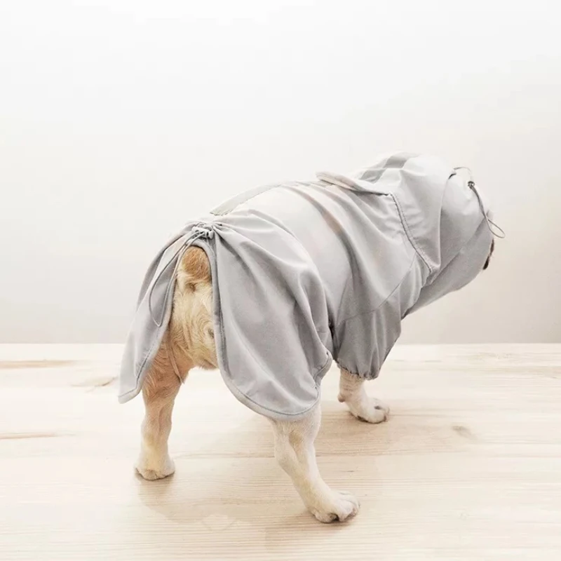 Светоотражающий дождевик для собак комбинезон с четырьмя ножками