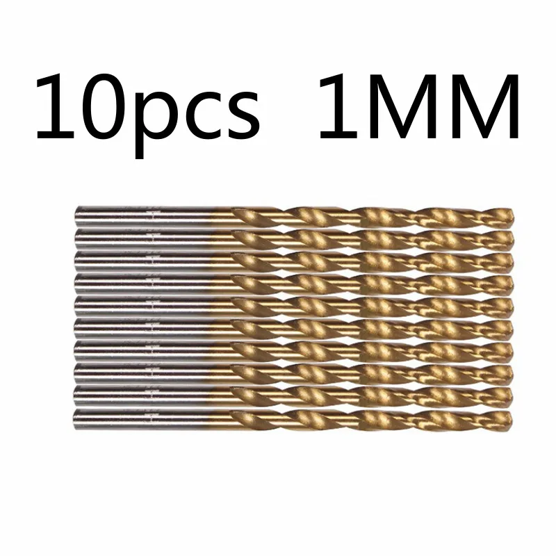 10pcs 1MM 50 шт. микро Hss с прямым хвостовиком спиральные сверла электрические сверла спиральные сверла 1 мм-3 мм Micro Rolson МОДЕЛЬ РУКОДЕЛИЯ сверла - Цвет: 10pcs 1MM