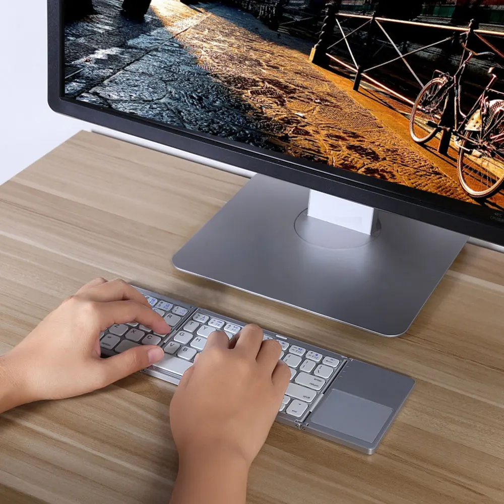 IPazzPort 75BT ультра-тонкий беспроводной Bluetooth KeyboardKeyboard Складная карманная клавиатура
