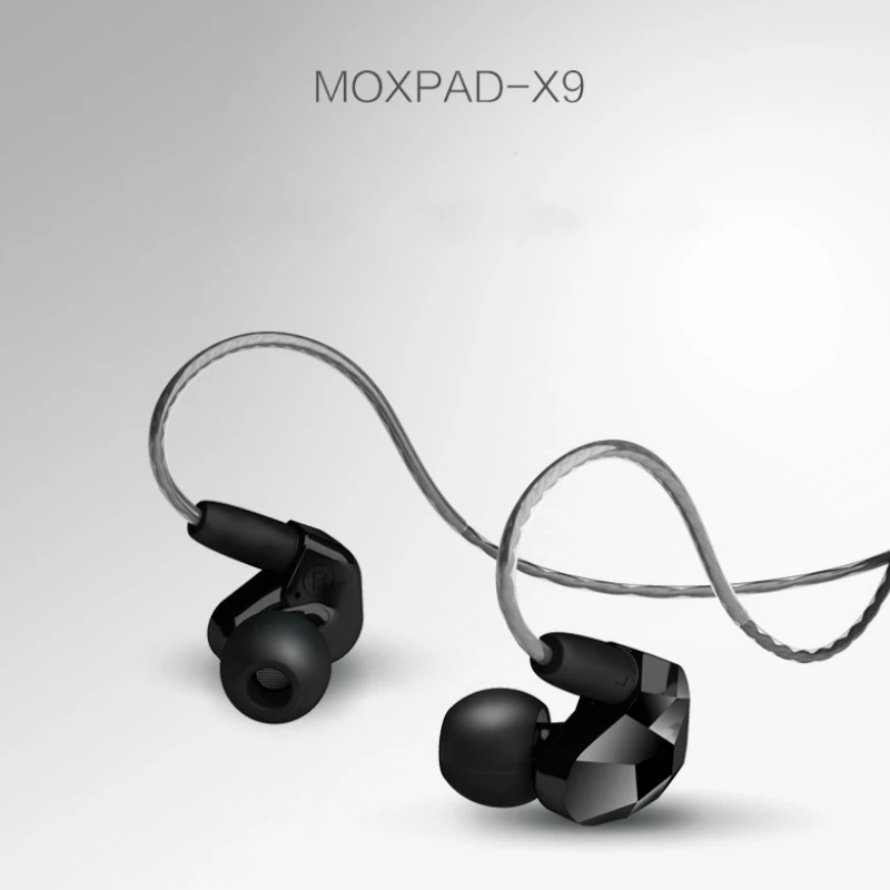 Moxpad X9 супер бас HIFI наушники двойной Динамический драйвер внутриканальная