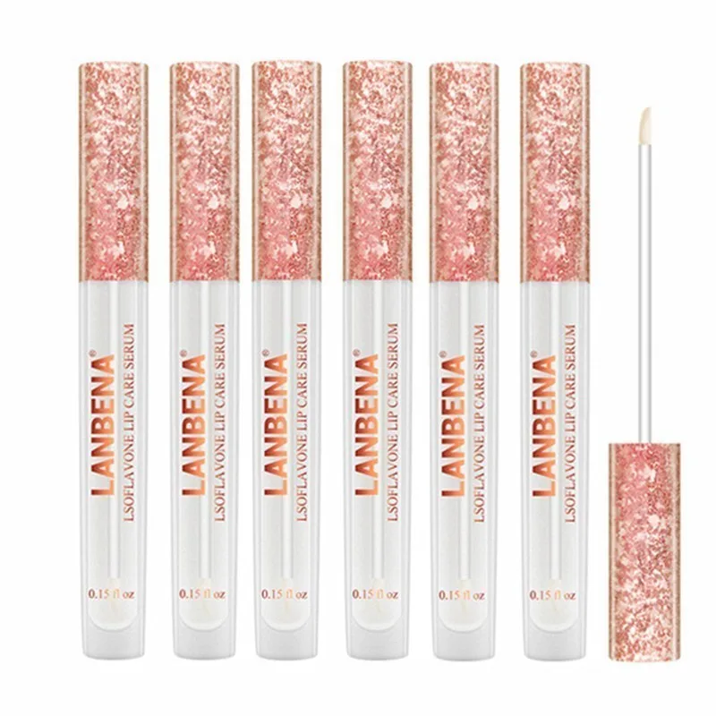 5pcs LANBENA Sofl Avone Уход за губами Сыворотки губ блеск для губ маска увеличить эластичность губ уменьшить тонкие линии Восстанавливающая увлажняющая Красота - Цвет: 5pcs