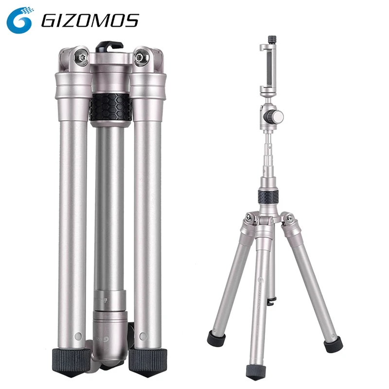GIZOMOS GXG 215P 3в1 держатель для мобильного телефона подставка селфи монопод штатив DSLR